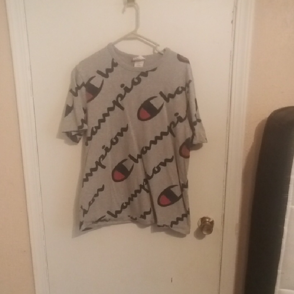 Champion All-Over Print Gray T-Shirt